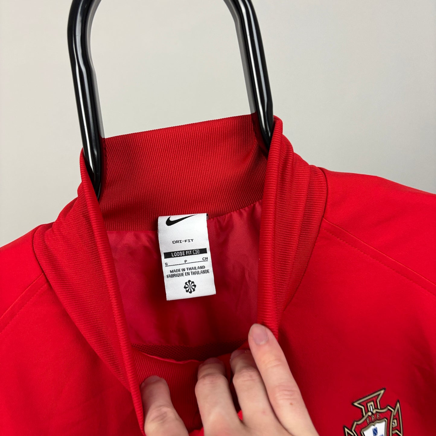 00s Nike Portugal Windbreaker Jacket Red Small