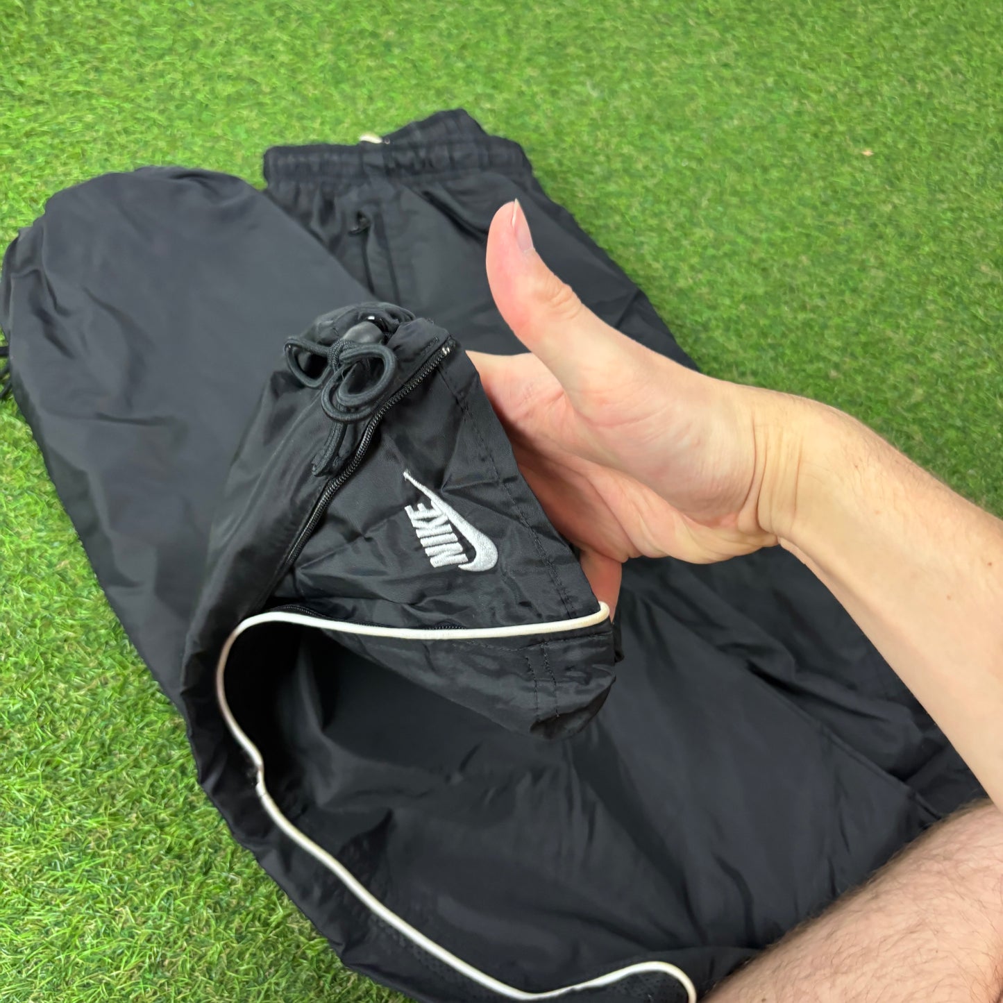 00s Nike Piping Joggers Black Medium