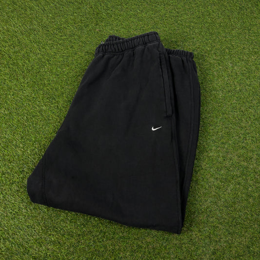 00s Nike Baggy Wide Leg Cotton Joggers Black Medium