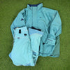 90s Nike ACG Snow Suit Coat Jacket + Joggers Set Blue Large