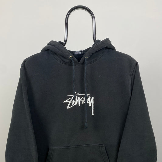 00s Stussy Hoodie Black Small