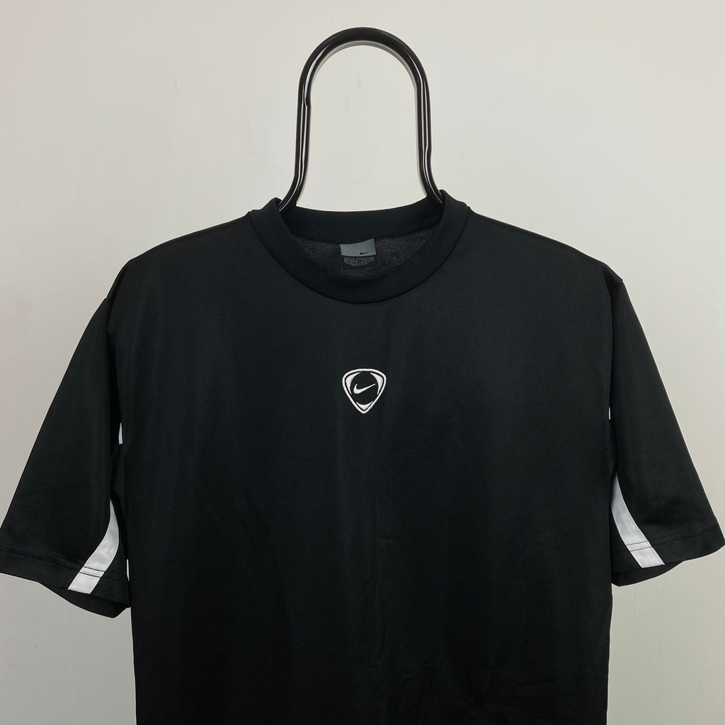 00s Nike Centre Swoosh T-Shirt Black Medium
