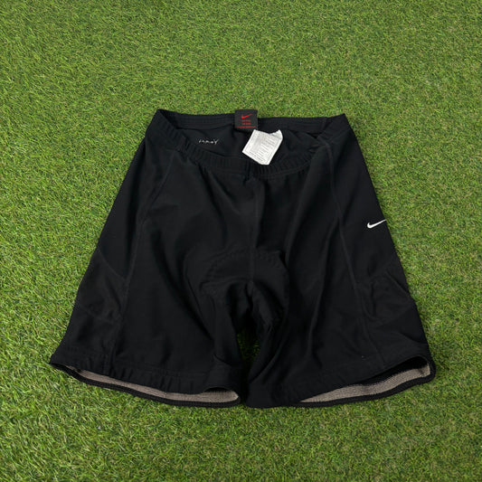 90s Nike Padded Cycling Shorts Black Large