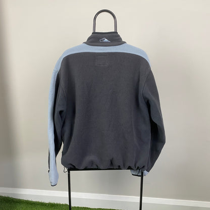 Retro 90s Quiksilver Fleece Sweatshirt Black XL