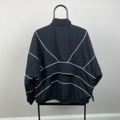 00s Nike Piping Windbreaker Jacket Black XL