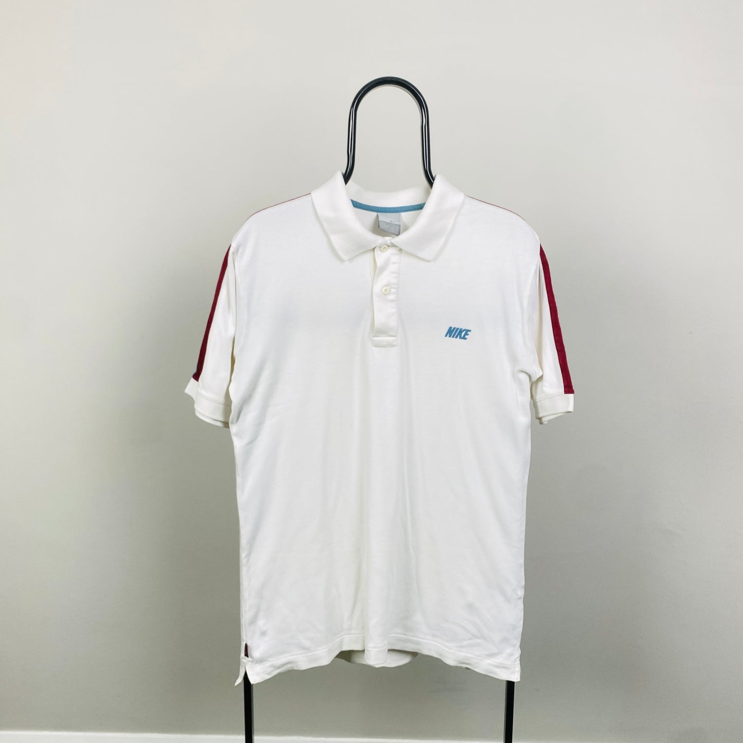 00s Nike Polo Shirt T-Shirt White Small