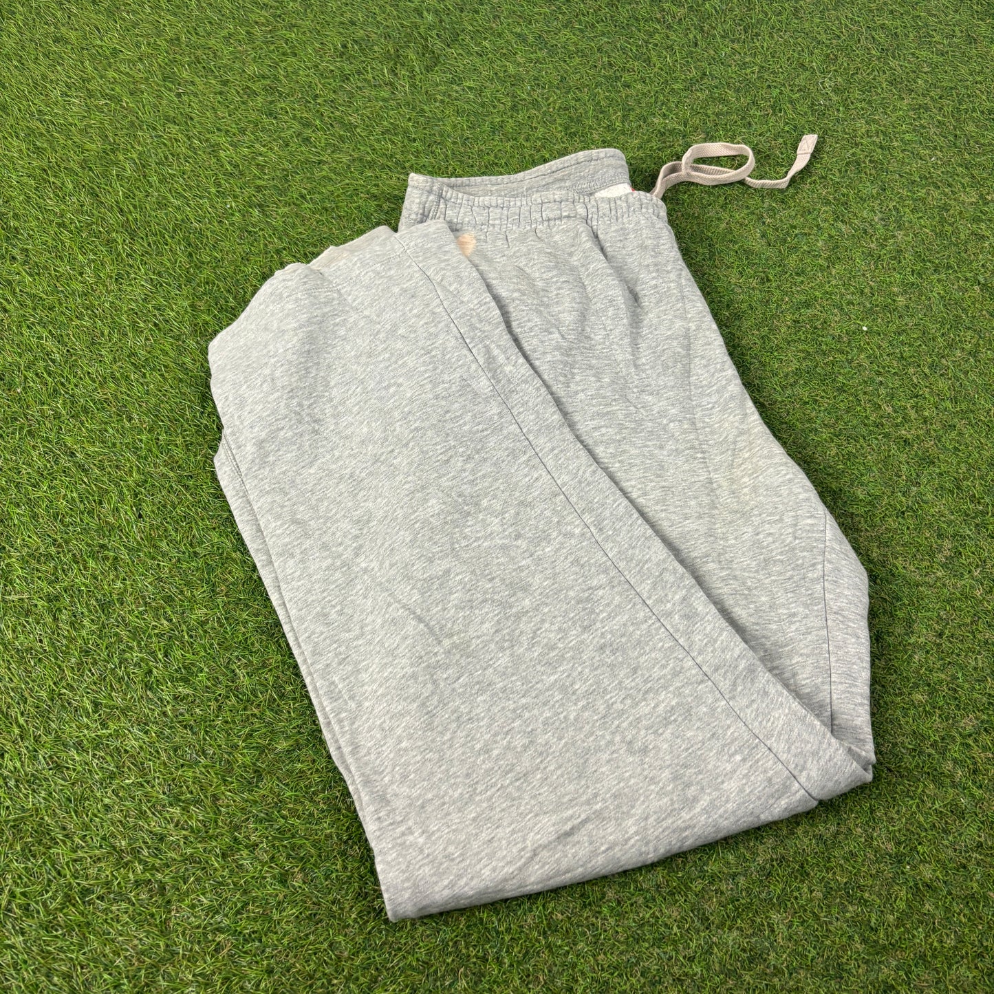 00s Nike Wide Leg Cotton Joggers Grey Small