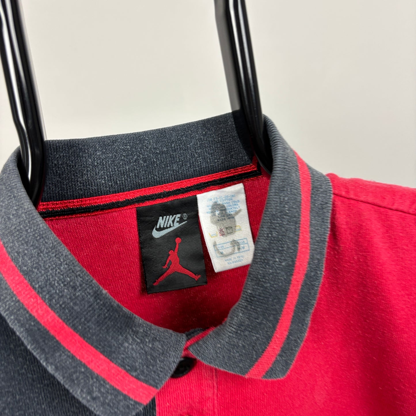 90s Nike Air Jordan Sweatshirt Red Medium