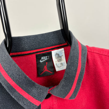 90s Nike Air Jordan Sweatshirt Red Medium