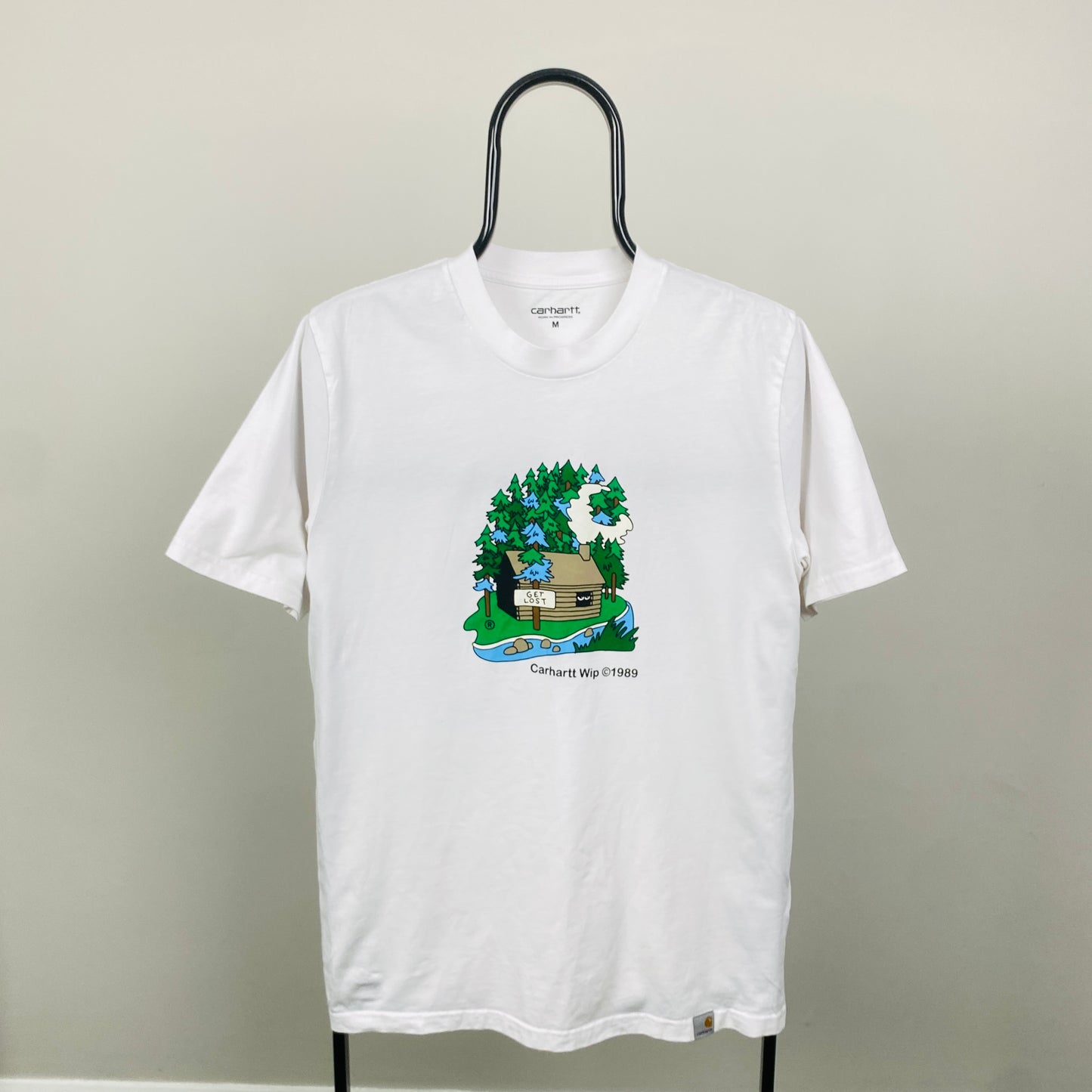 00s Carhartt T-Shirt White Medium