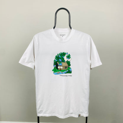 00s Carhartt T-Shirt White Medium