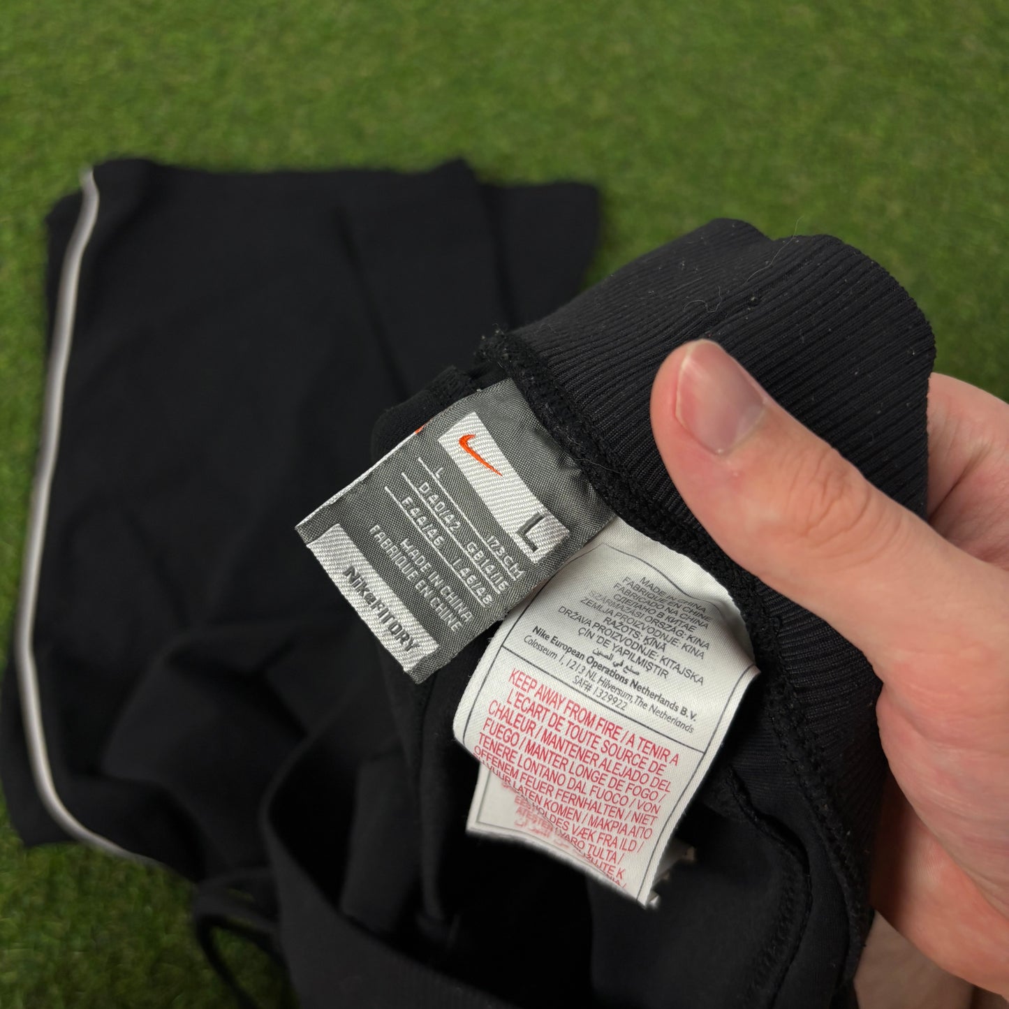 00s Nike Piping Joggers Black Large
