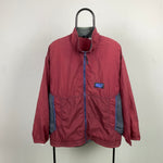 90s Nike Windbreaker Jacket Red Large