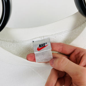 90s Nike Sweatshirt White Small