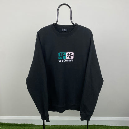 00s Stussy Sweatshirt Black XL
