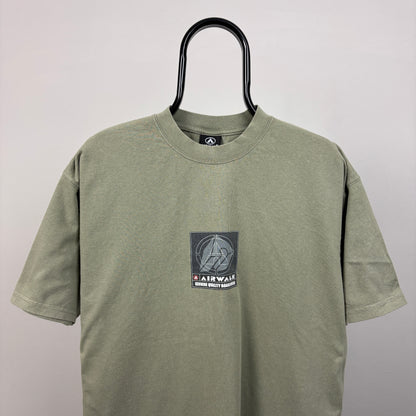 90s Airwalk Skate T-Shirt Green Large