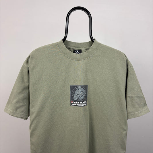 90s Airwalk Skate T-Shirt Green Large
