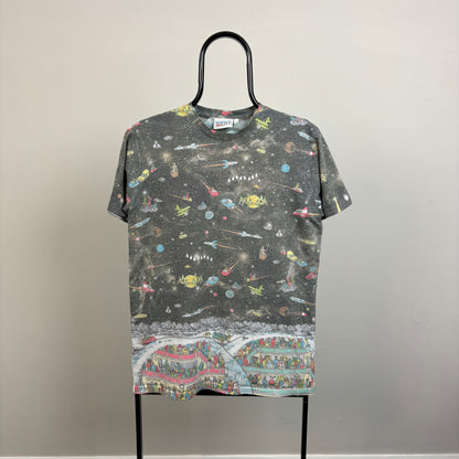 90s Where’s Wally T-Shirt Grey Small