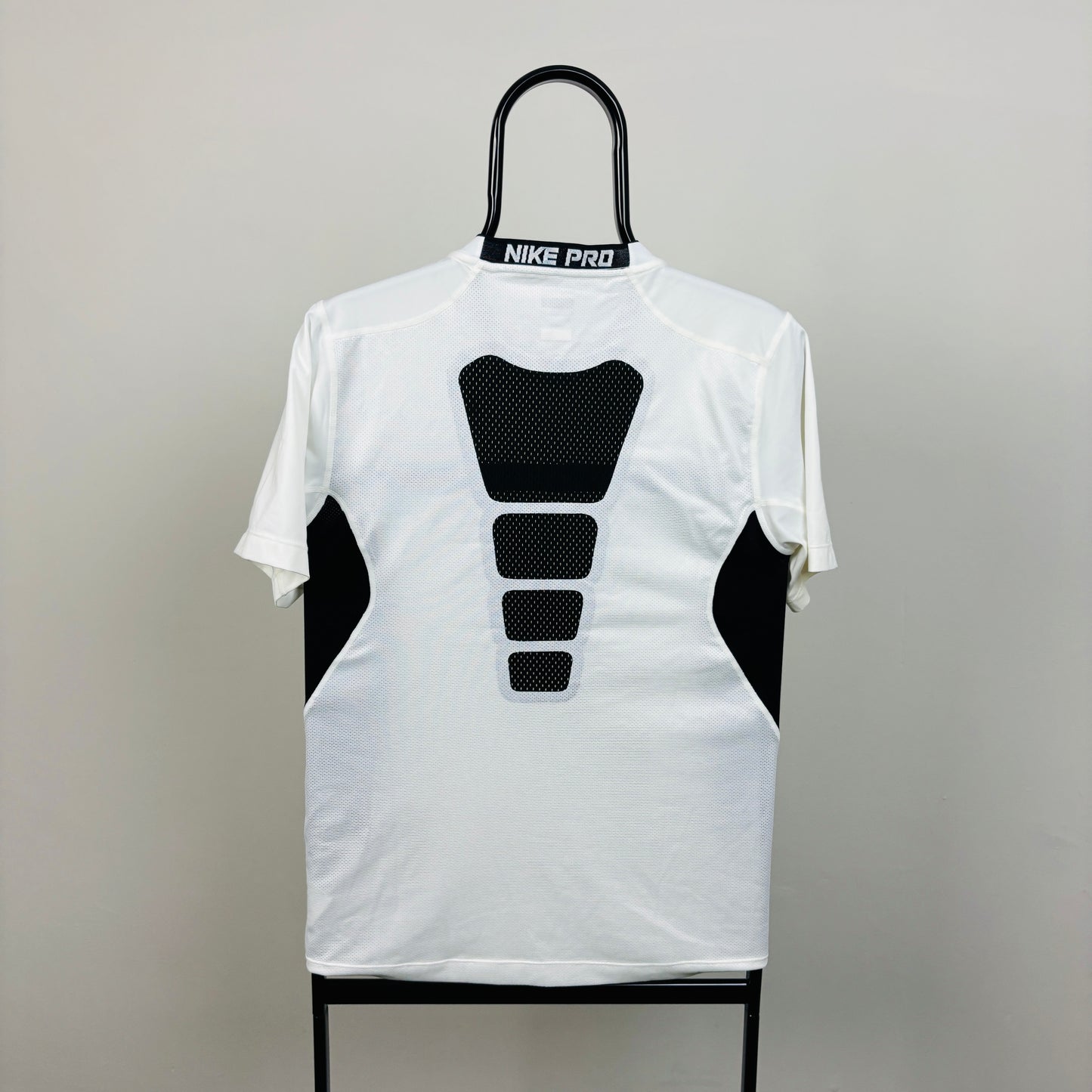 00s Nike Pro Fitted T-Shirt White Small