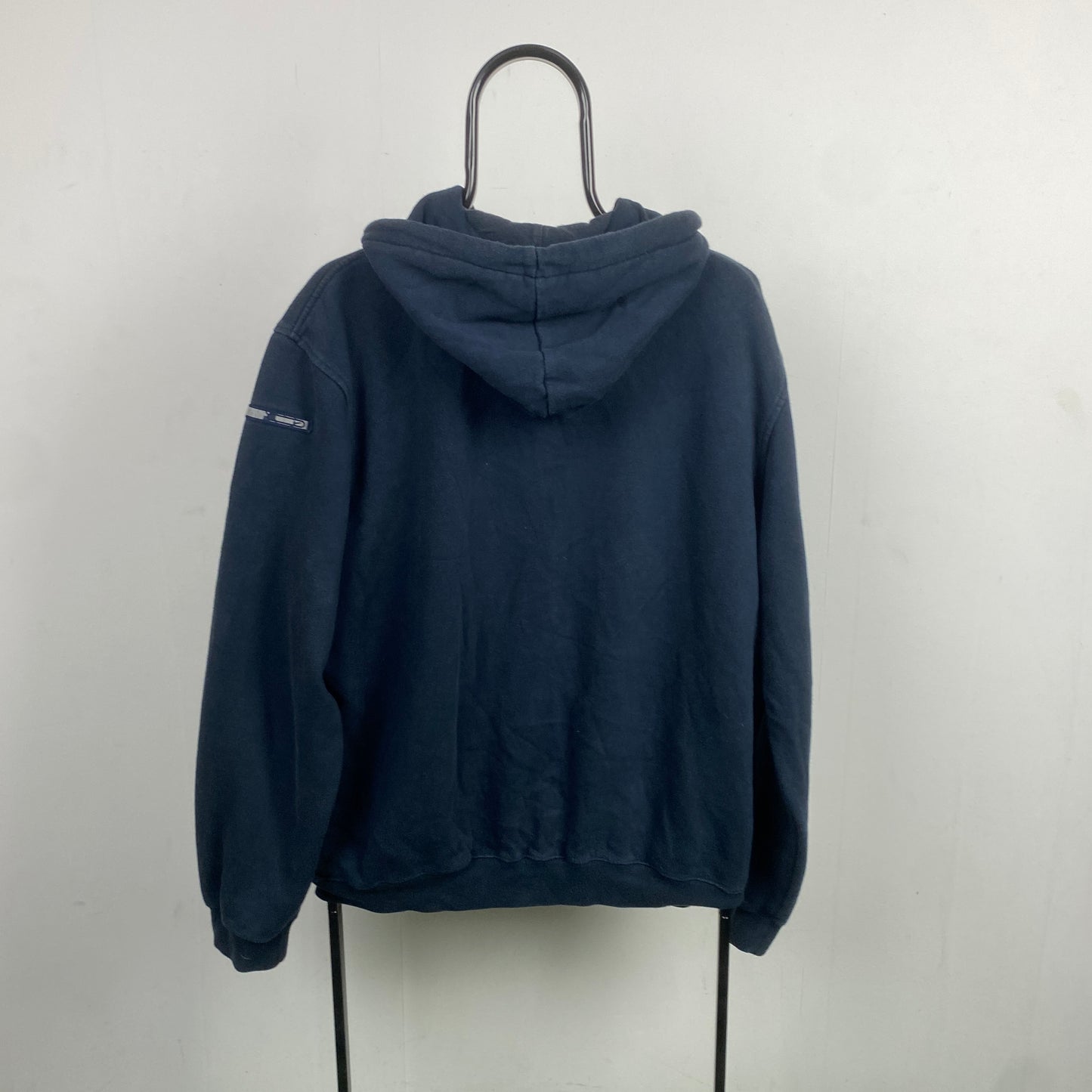 00s Nike Heavyweight Zip Hoodie Blue Large