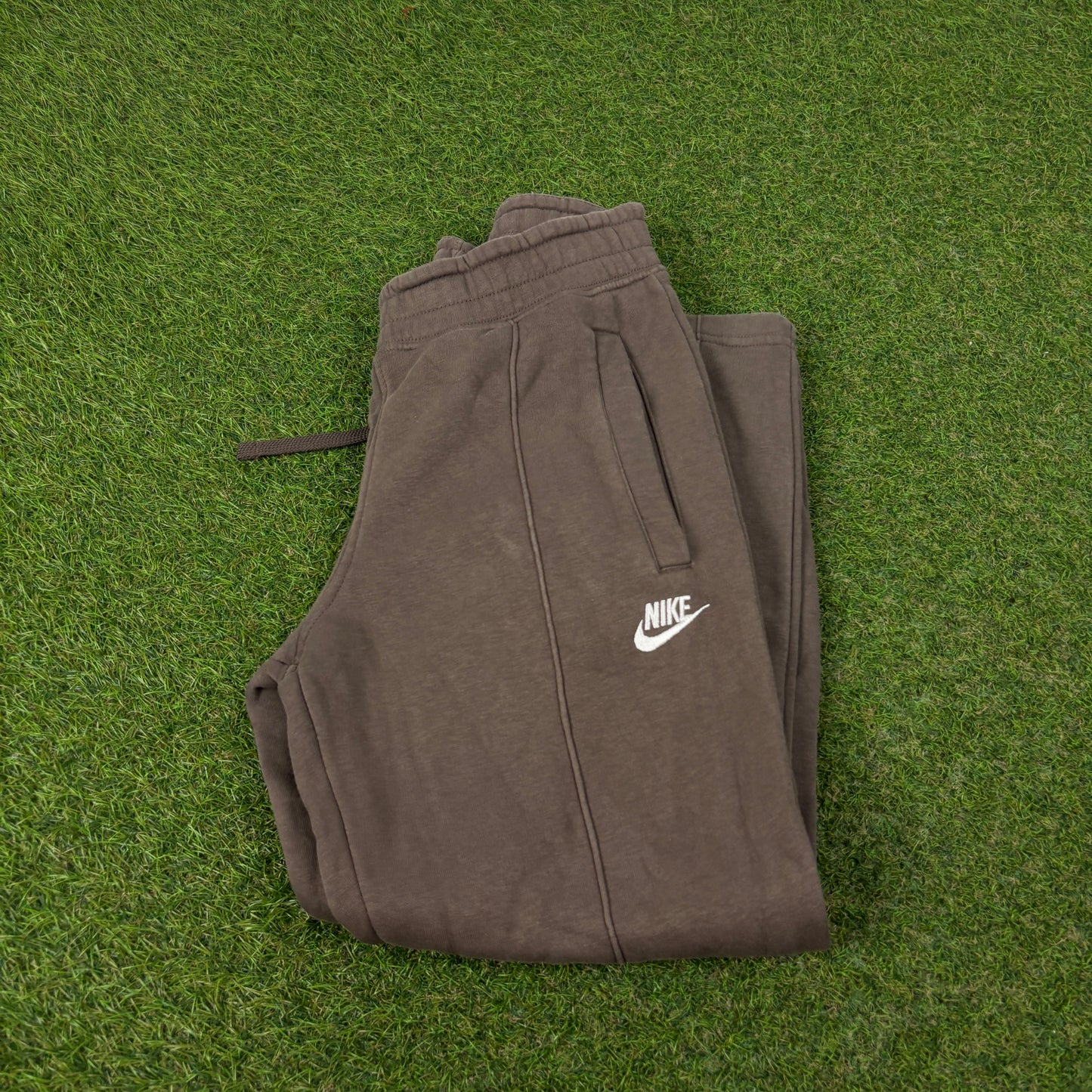 00s Nike Cotton Joggers Brown XS