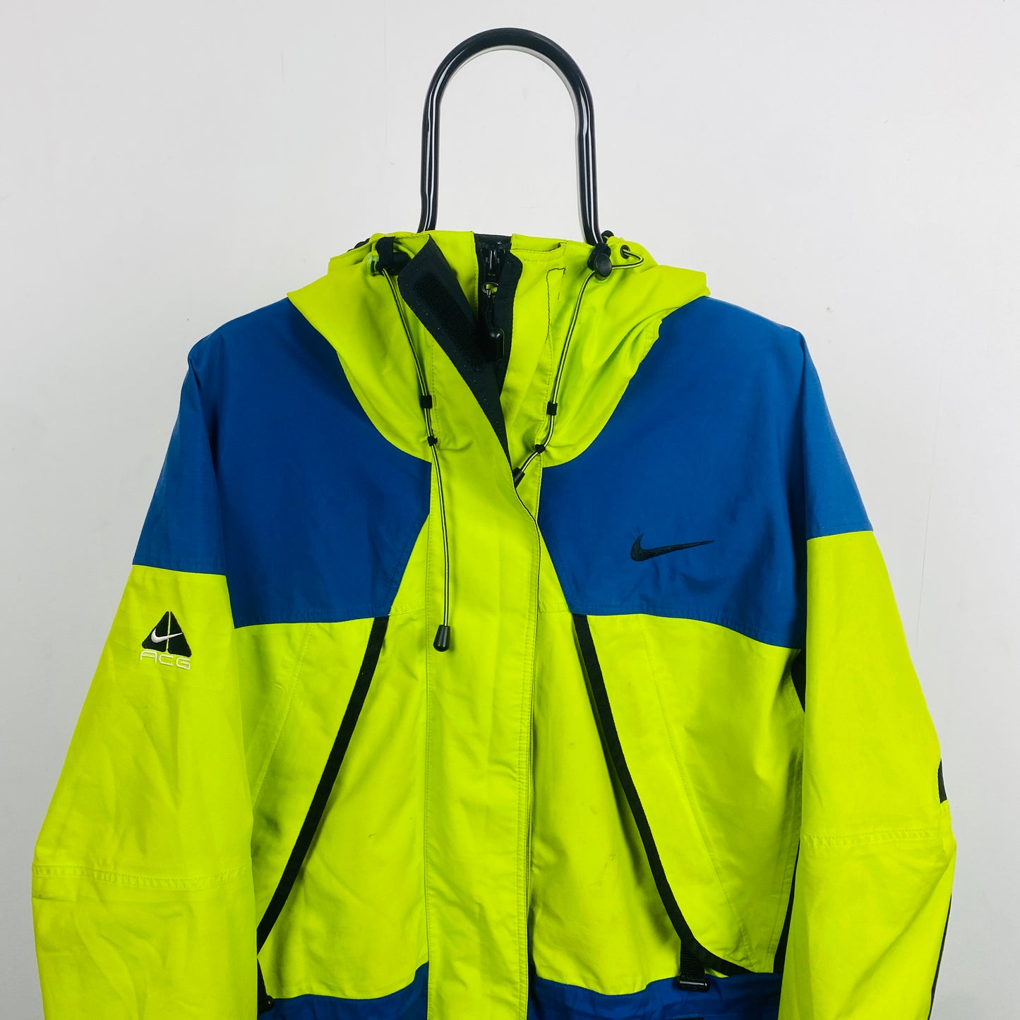 90s Nike ACG Storm-Fit Waterproof Coat Jacket Green Large