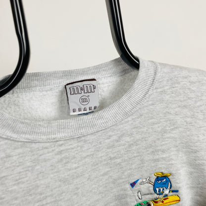 Retro 90s M&M Golf Sweatshirt Grey Small