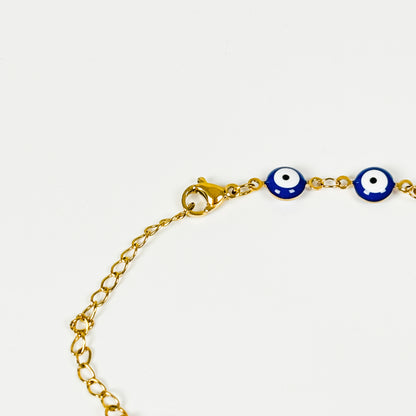 Evil Eye Bracelet Gold Chain