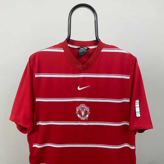 00s Nike Manchester United Football Shirt T-Shirt Red Small