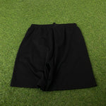 Retro Hummel Nylon Football Shorts Black Large