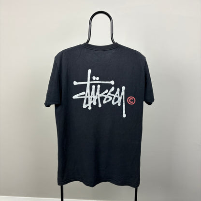 90s Nike Stussy T-Shirt Black Medium