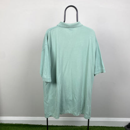 90s Nike Polo Shirt T-Shirt Green XL