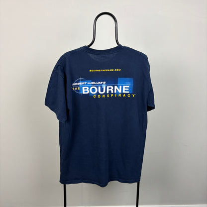 90s Jason Bourne Video Game T-Shirt Blue Large