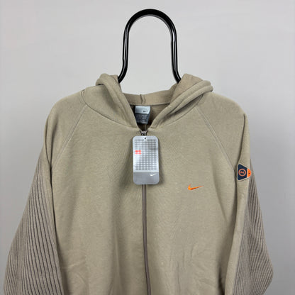 00s Nike Zip Hoodie Brown XL