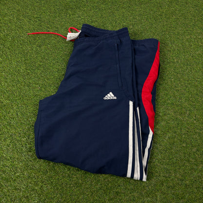 00s Adidas Piping Joggers Blue Medium