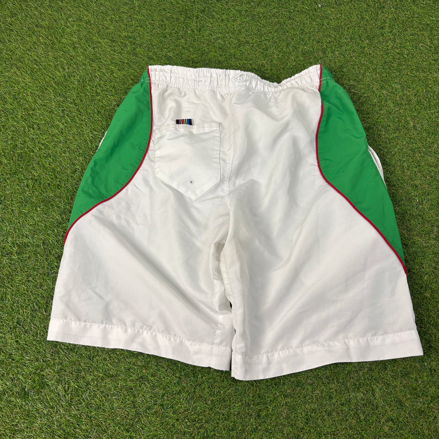 00s Nike 3/4 Length Baggy Shorts White Medium