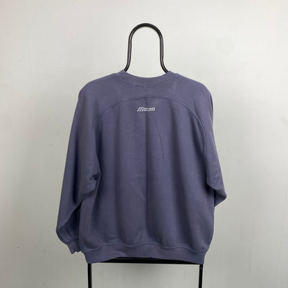 Retro Mizuno Sweatshirt Blue Large