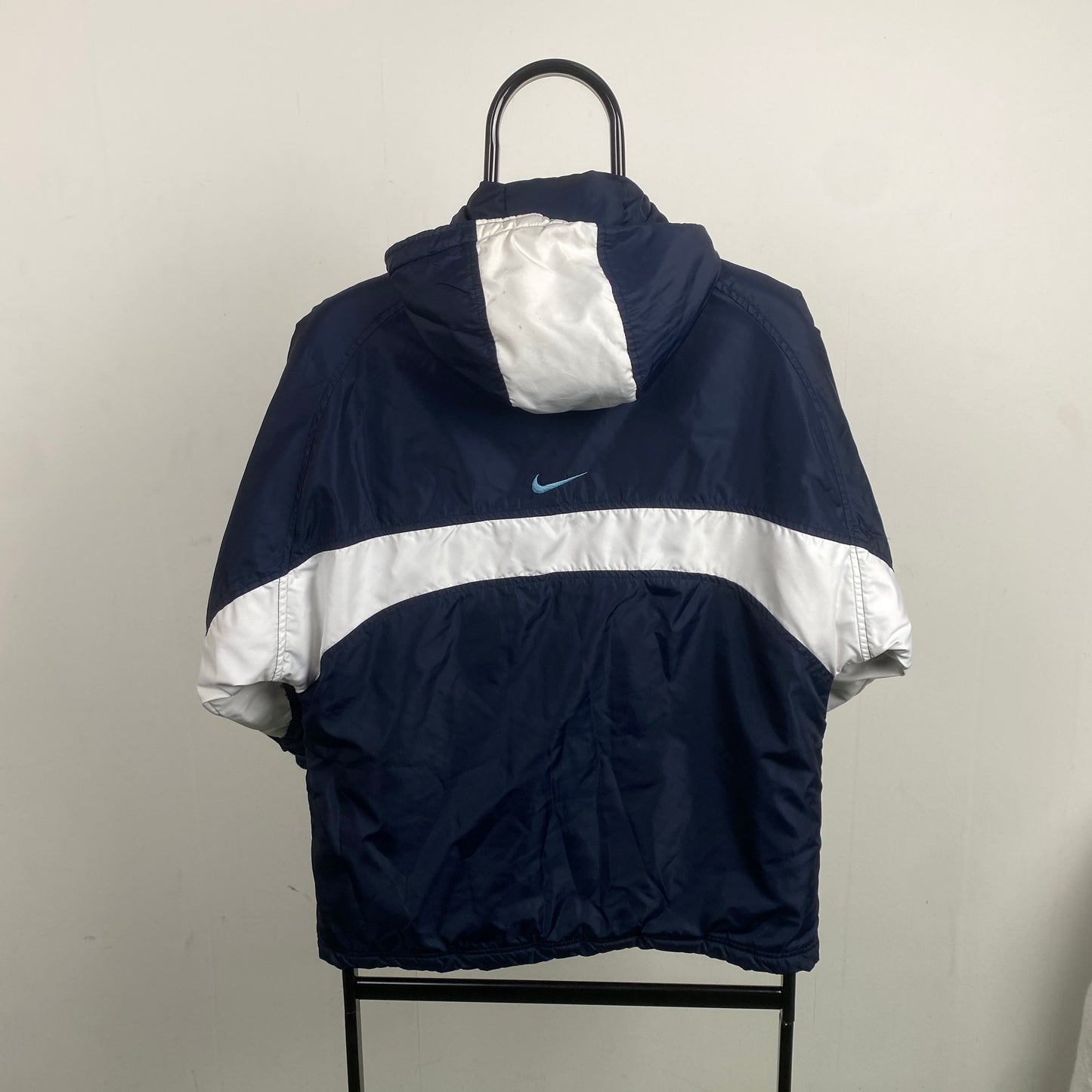 90s Nike Puffer Jacket Blue XS