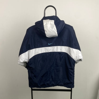 90s Nike Puffer Jacket Blue XS