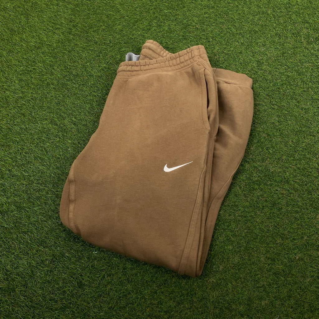 00s Nike Cotton Joggers Brown Small