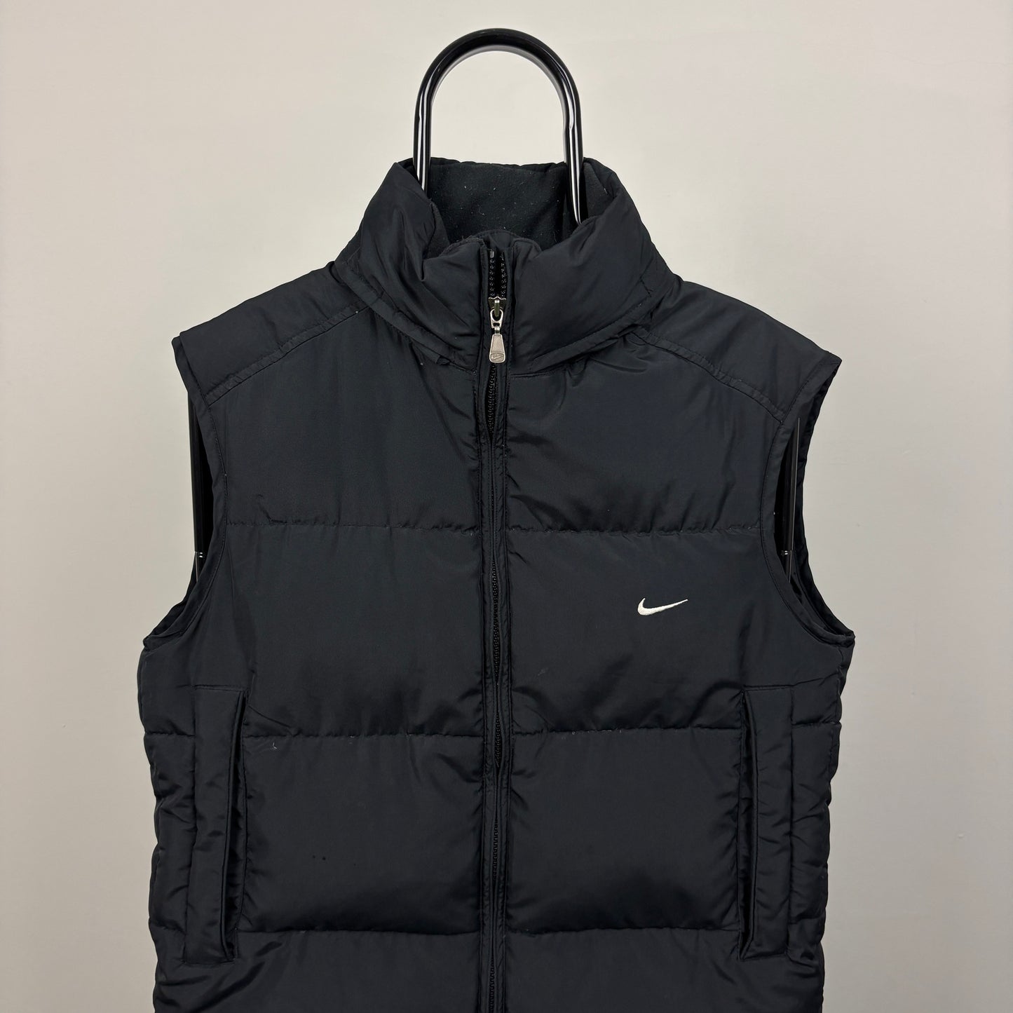 00s Nike Puffer Gilet Jacket Blue Small