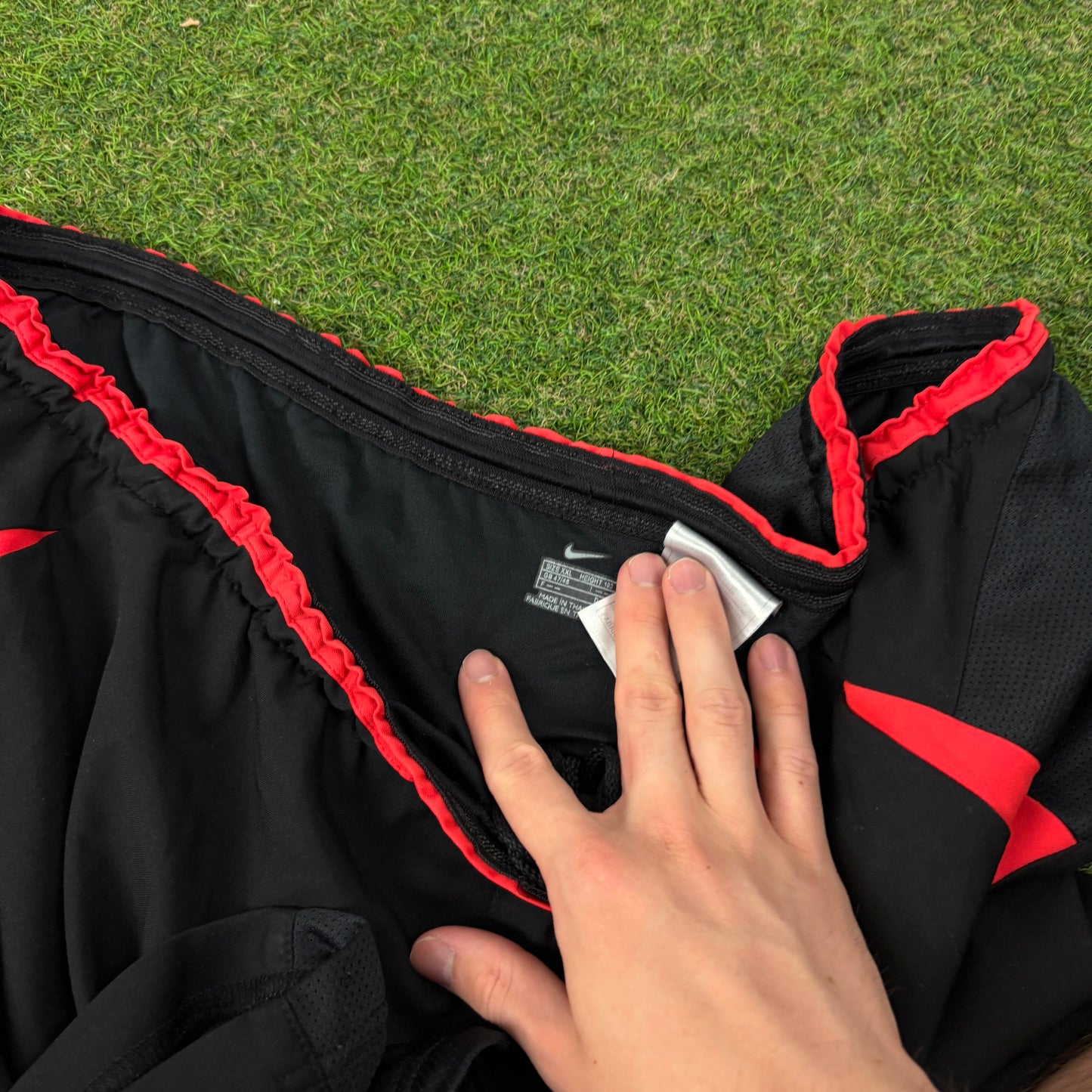 00s Nike T90 Belgium Football Shorts Black XXL