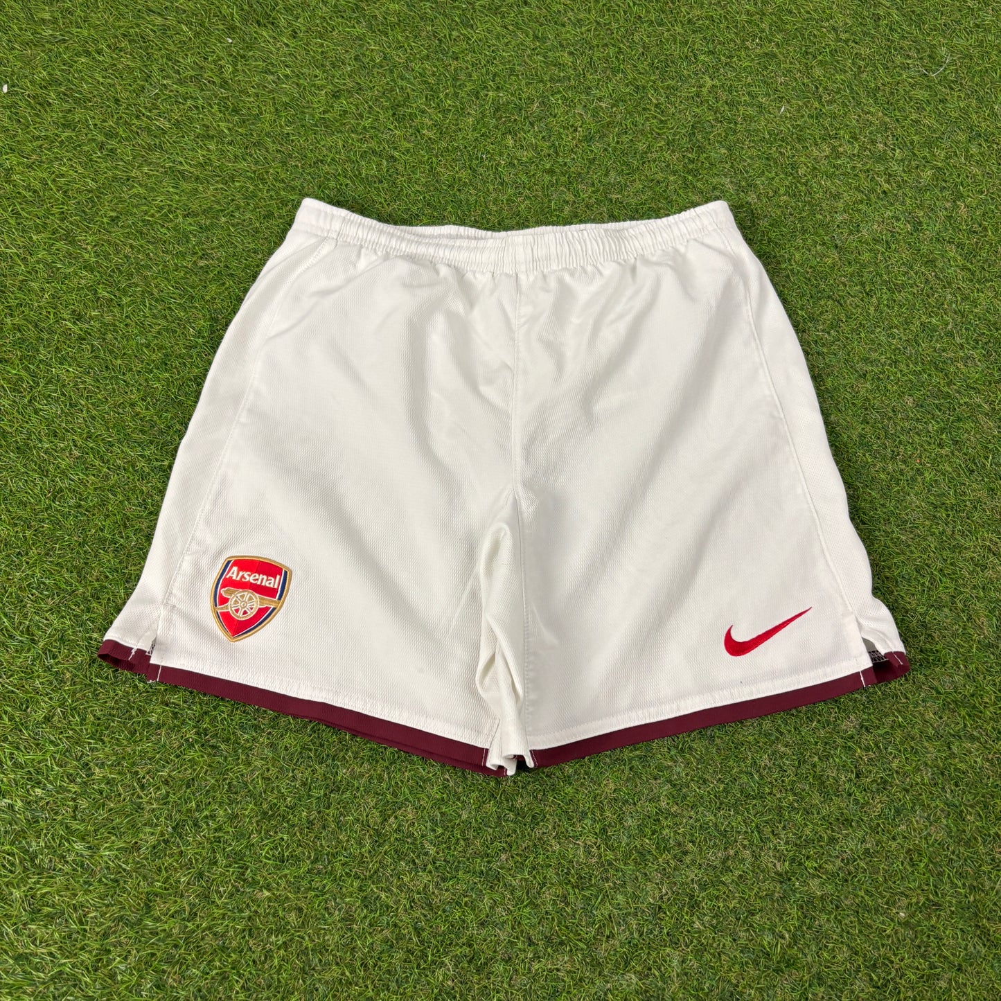00s Nike Arsenal Football Shorts White XS