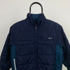 00s Nike Reversible Puffer Jacket Blue XS/XXS
