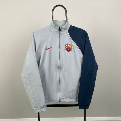 00s Nike Barcelona Windbreaker Jacket Grey Small
