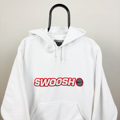 00s Nike Swoosh Hoodie White Medium