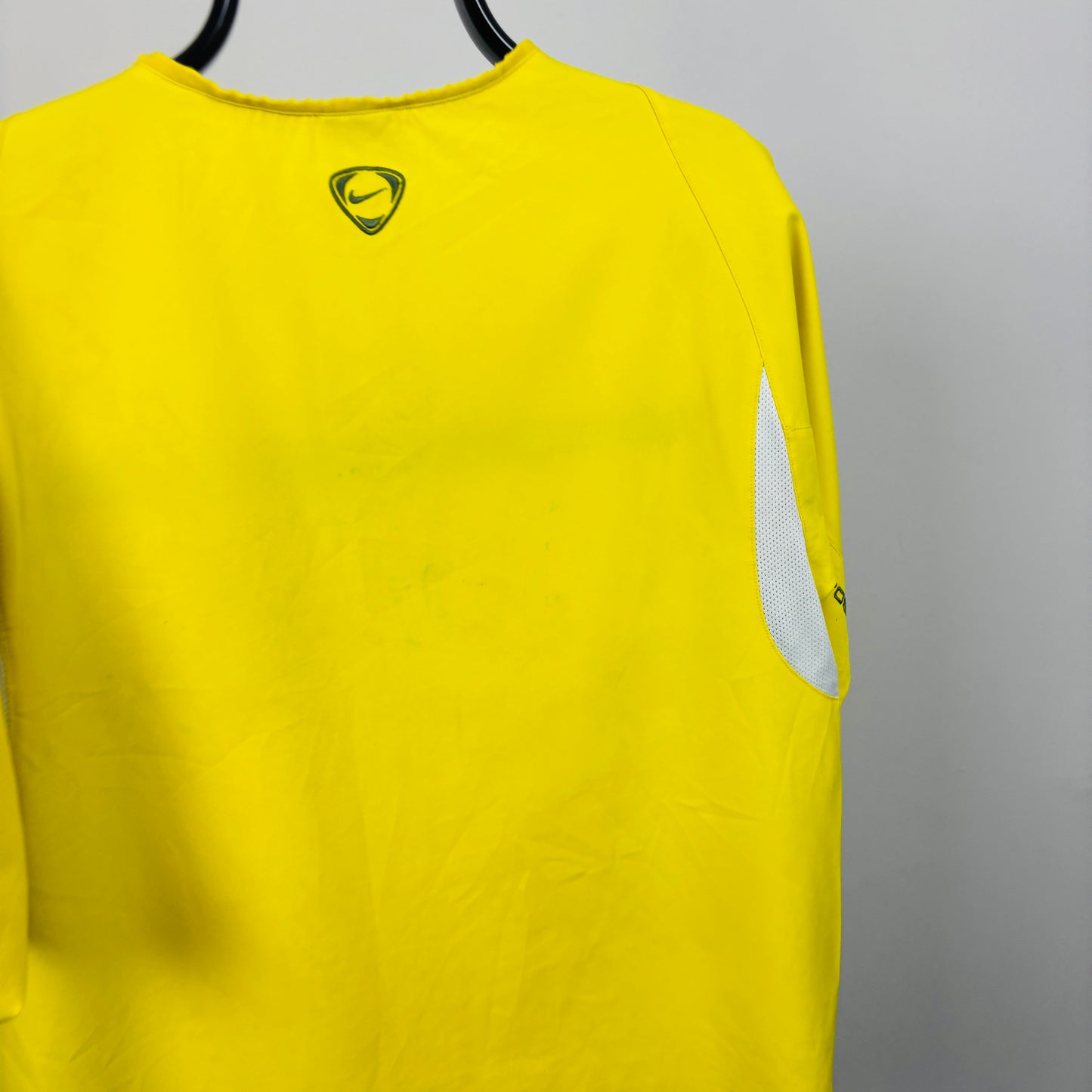 00s Nike Brazil Football Shirt T-Shirt Yellow Medium
