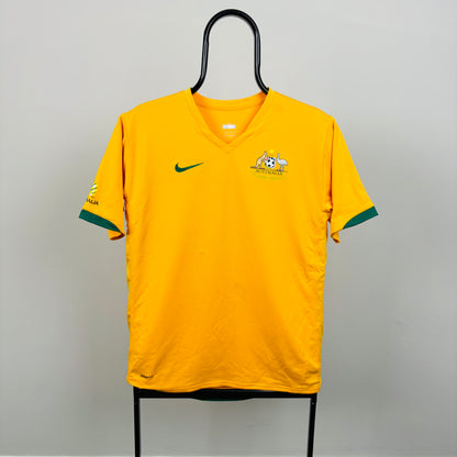 00s Nike Australia Football Shirt T-Shirt Yellow Small