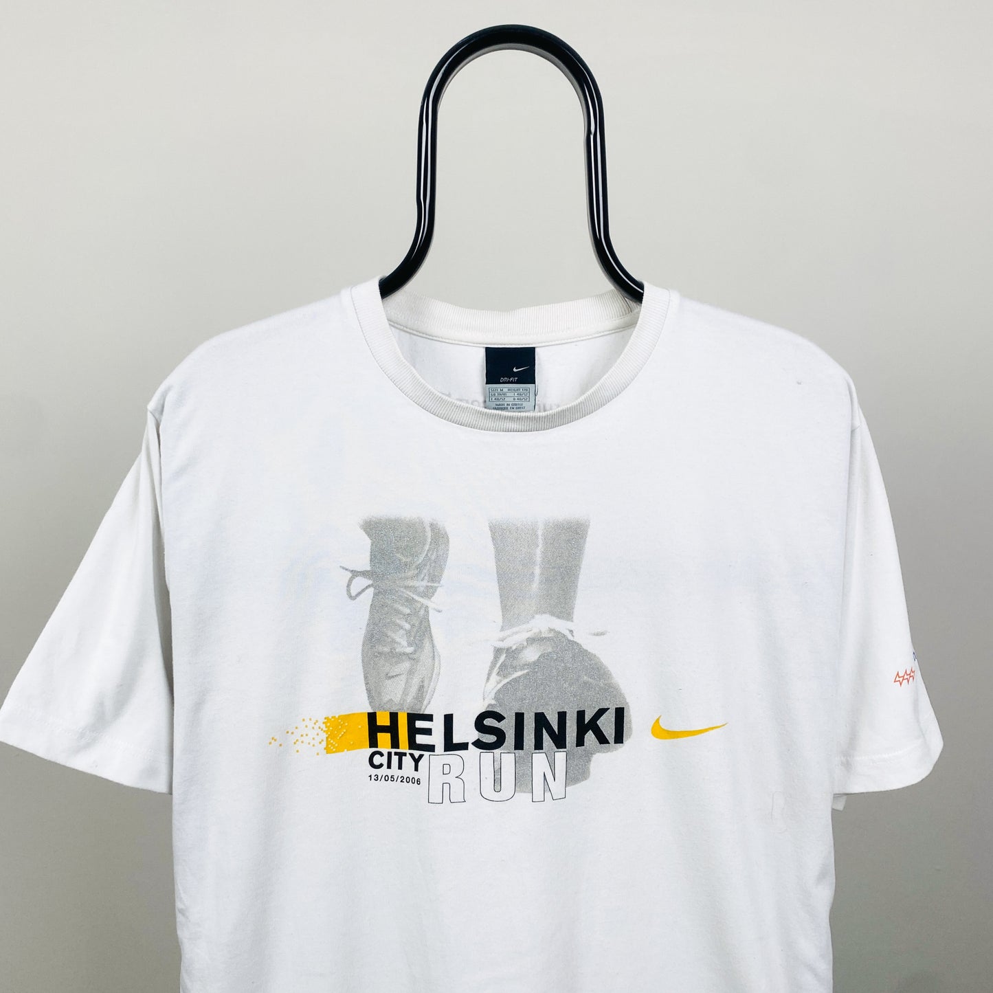 00s Nike Helsinki Marathon T-Shirt White Medium