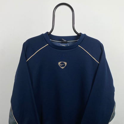 00s Nike Center Swoosh Sweatshirt Blue XL